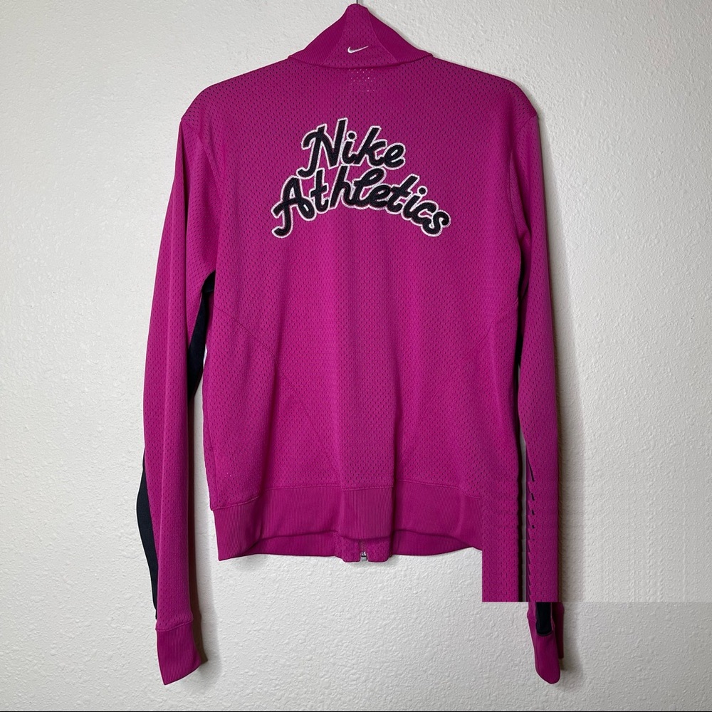 Nike Athletics Pink Full Zip Track Jacket size XL women's